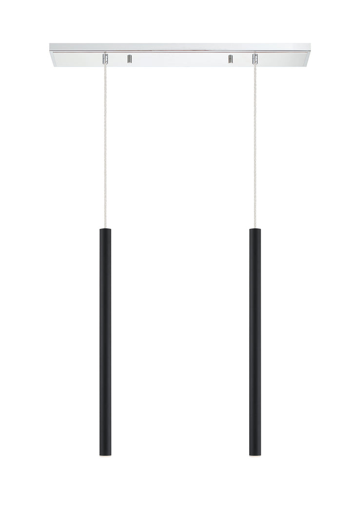 Z-Lite Canada - 917MP24-MB-LED-2LCH - LED Linear Chandelier - Forest - Chrome