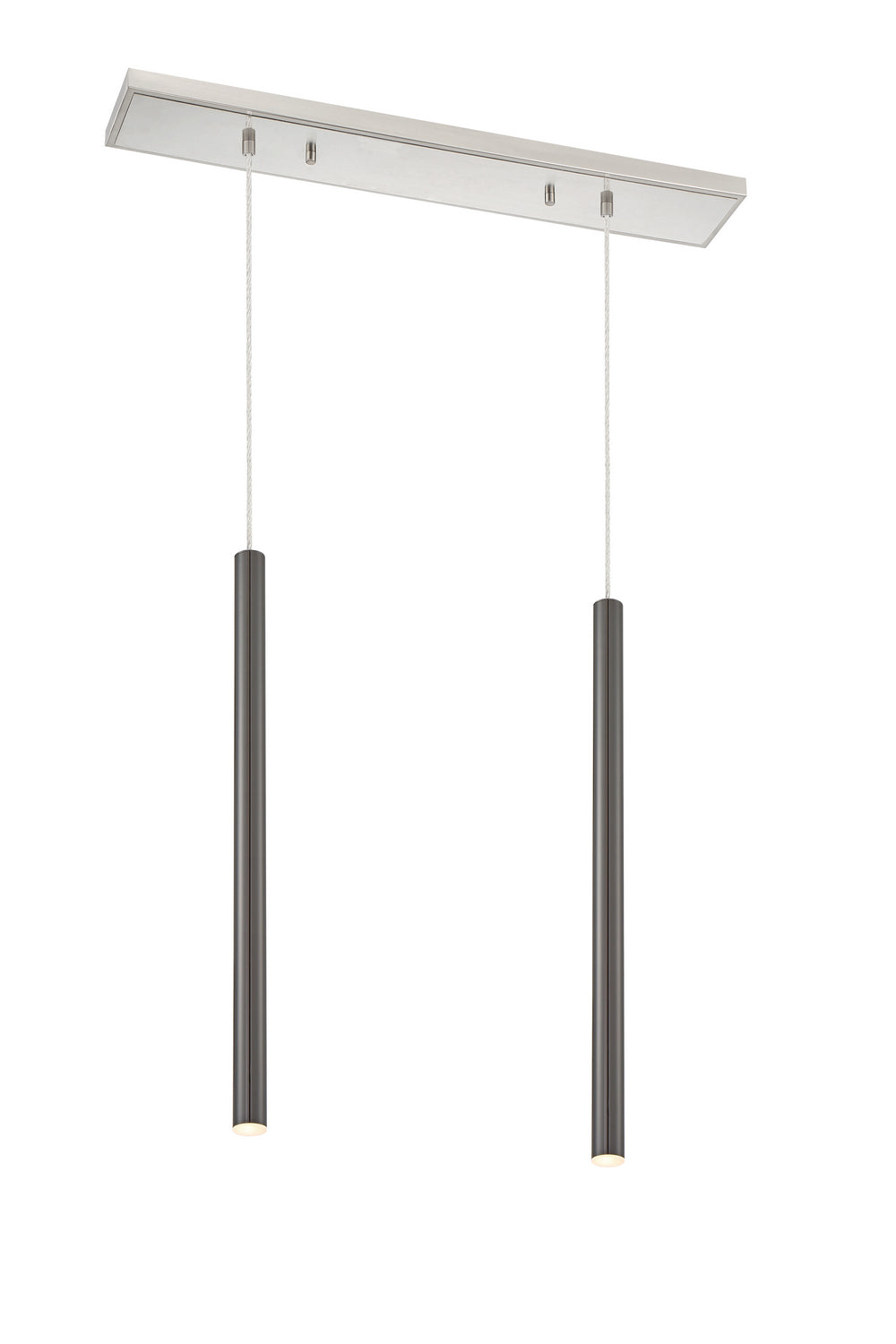 Forest LED Linear Chandelier in Brushed Nickel - available from The Lighting Shoppe, trusted by Canadian homeowners