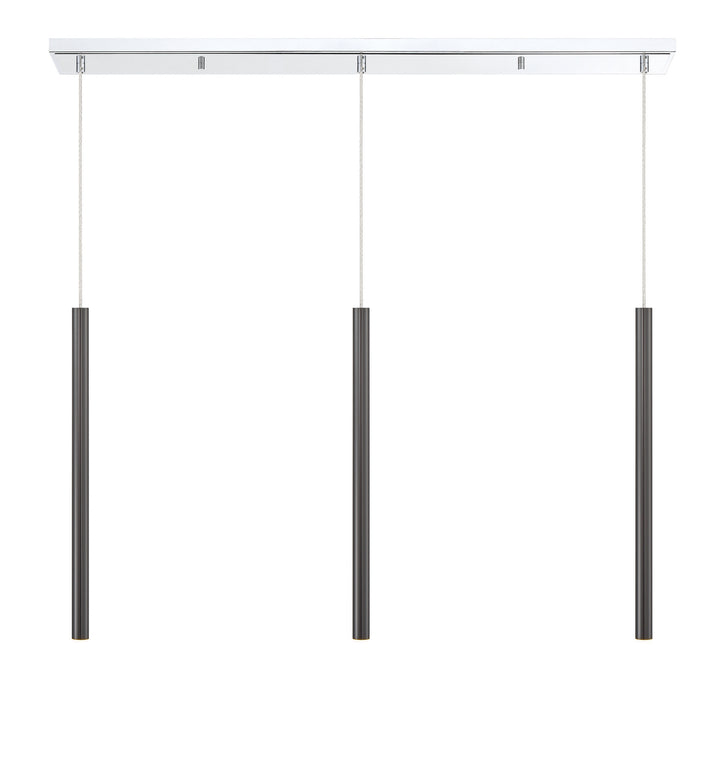 Z-Lite Canada - 917MP24-PBL-LED-3LCH - LED Linear Chandelier - Forest - Chrome