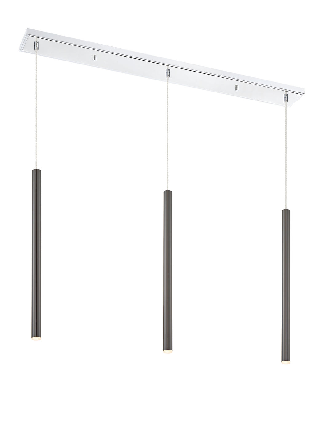 Forest LED Linear Chandelier in Chrome - available from The Lighting Shoppe, trusted by Canadian homeowners