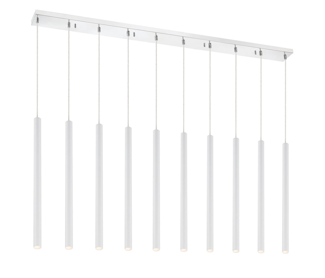 Forest LED Linear Chandelier in Chrome - available from The Lighting Shoppe, trusted by Canadian homeowners