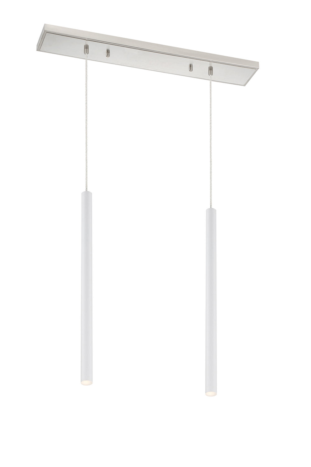 Forest LED Linear Chandelier in Brushed Nickel - available from The Lighting Shoppe, trusted by Canadian homeowners
