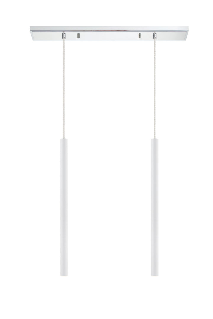 Z-Lite Canada - 917MP24-WH-LED-2LCH - LED Linear Chandelier - Forest - Chrome