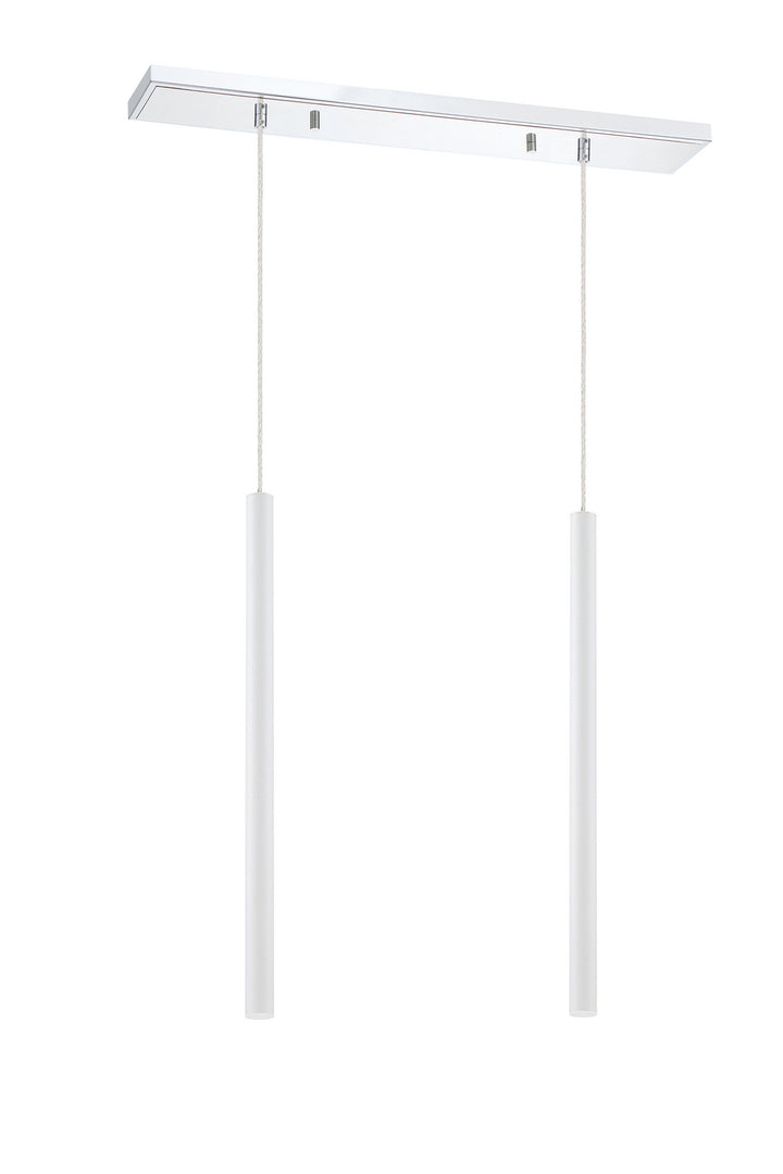 Z-Lite Canada - 917MP24-WH-LED-2LCH - LED Linear Chandelier - Forest - Chrome