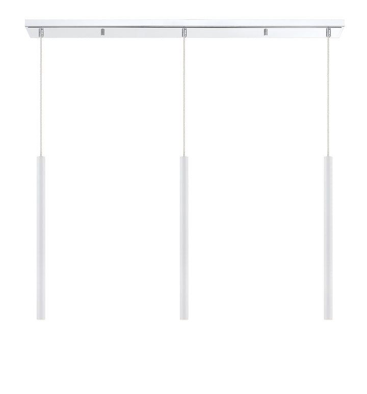 Z-Lite Canada - 917MP24-WH-LED-3LCH - LED Linear Chandelier - Forest - Chrome
