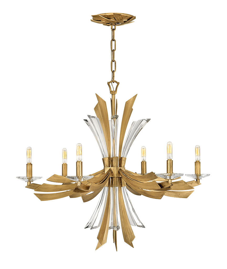 Vida LED Chandelier in Burnished Gold - available from The Lighting Shoppe, trusted by Canadian homeowners