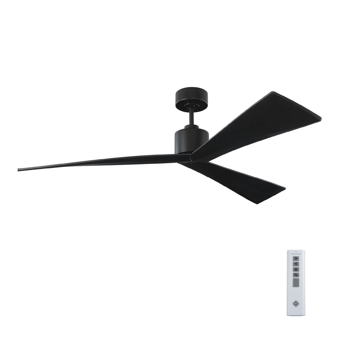 Visual Comfort Fan Canada - 3ADR60BKBK - 60"Ceiling Fan - Adler - Matte Black