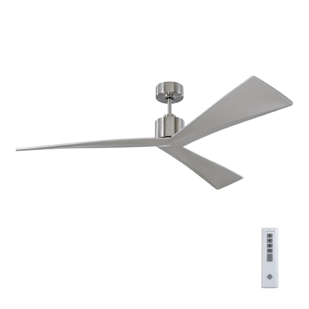Visual Comfort Fan Canada - 3ADR60BS - 60"Ceiling Fan - Adler - Brushed Steel