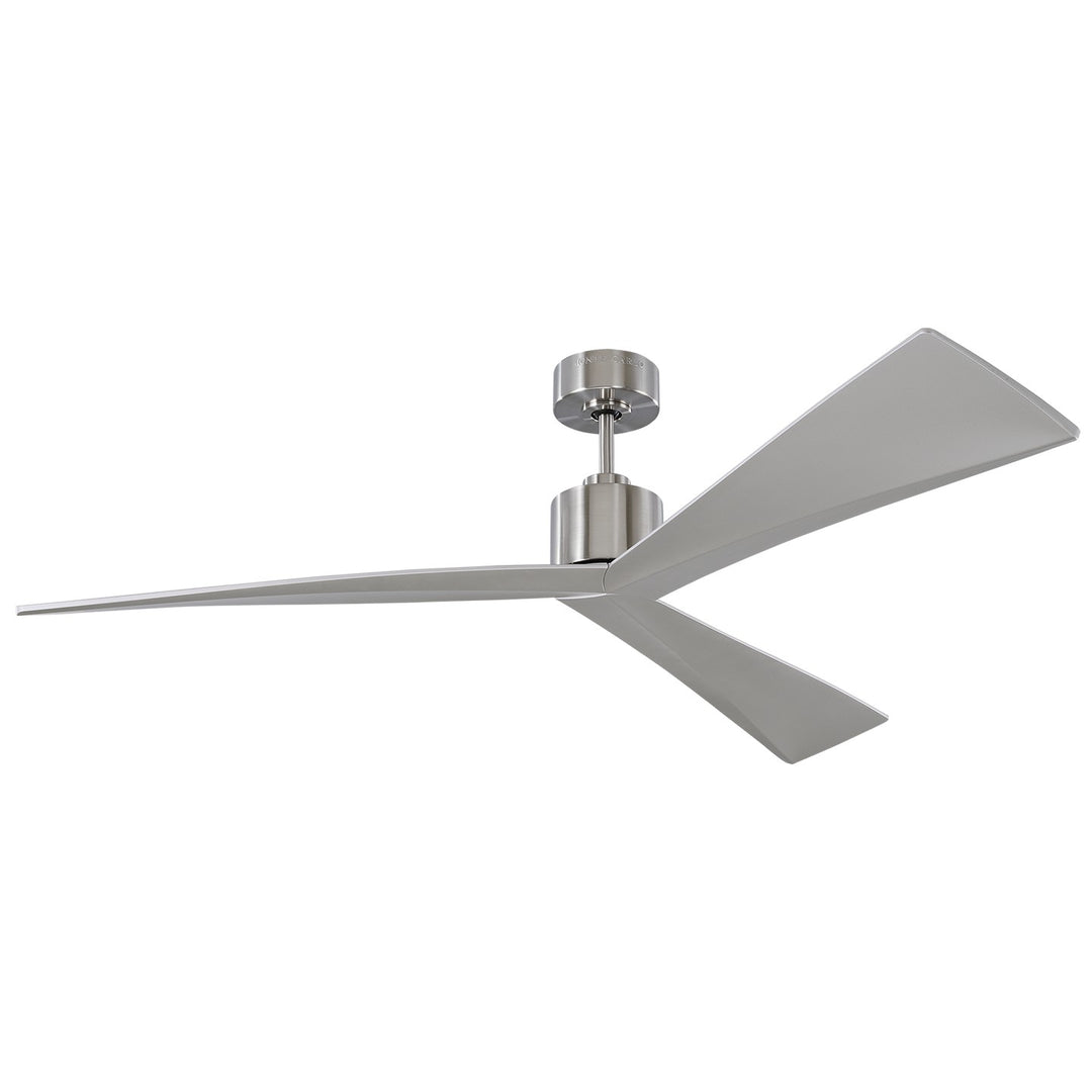 Adler 60"Ceiling Fan in Brushed Steel - available from The Lighting Shoppe, trusted by Canadian homeowners