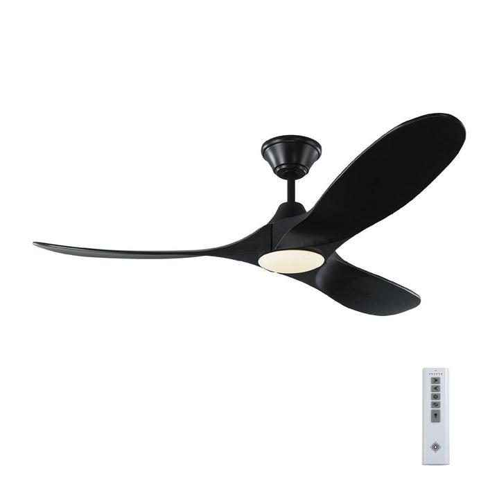 Visual Comfort Fan Canada - 3MAVR52BKBKD - 52"Ceiling Fan - Maverick - Matte Black