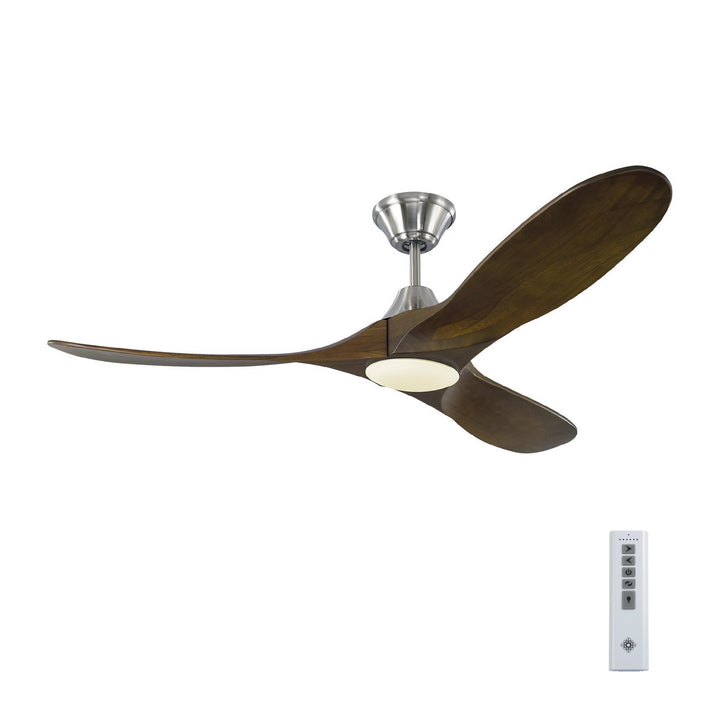 Visual Comfort Fan Canada - 3MAVR52BSD - 52"Ceiling Fan - Maverick - Brushed Steel