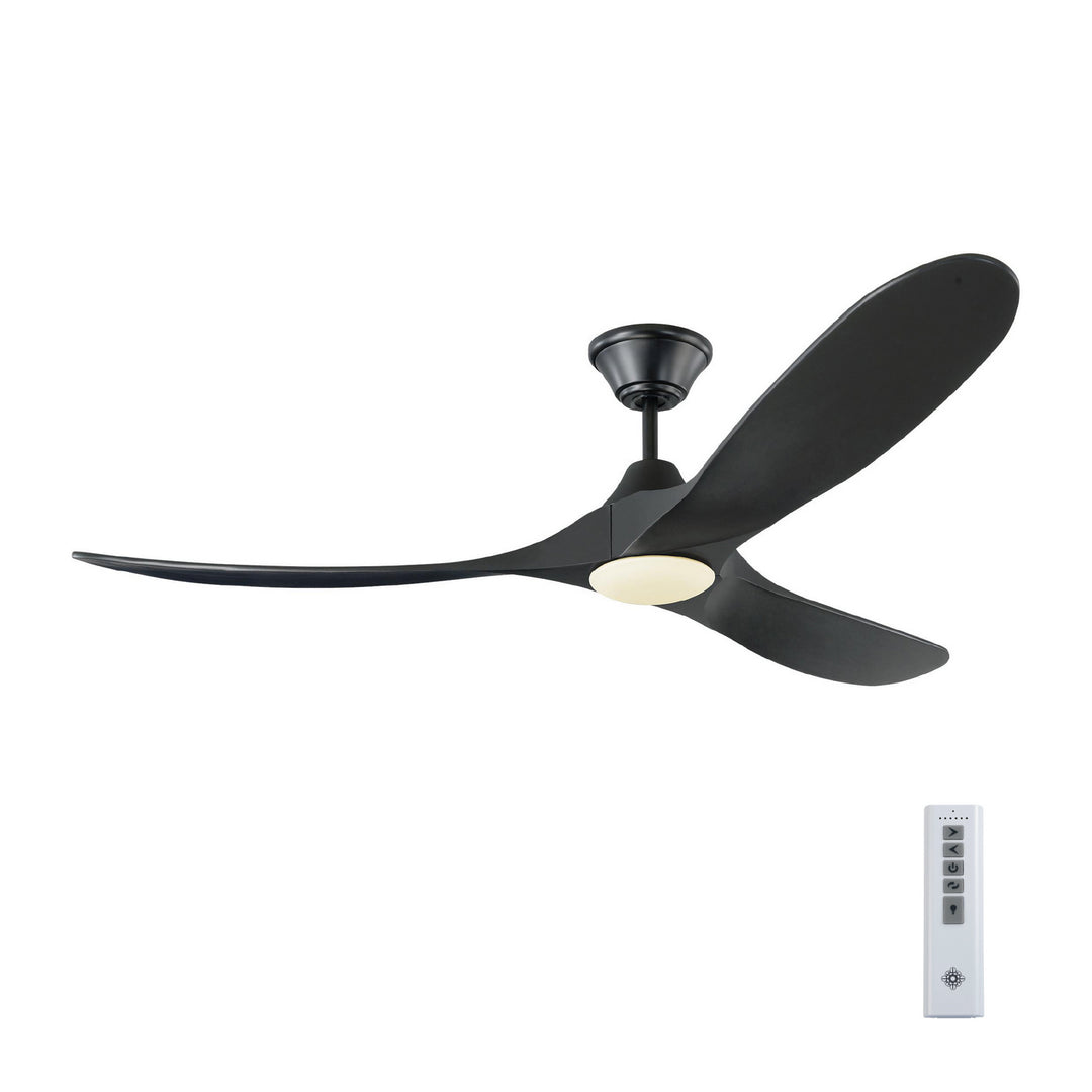 Visual Comfort Fan Canada - 3MAVR60BKBKD - 60"Ceiling Fan - Maverick - Matte Black