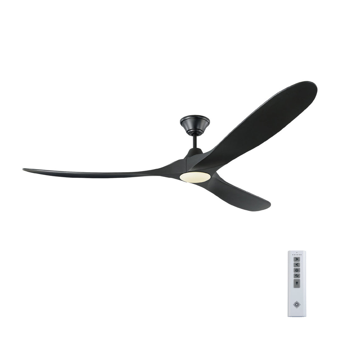 Visual Comfort Fan Canada - 3MAVR70BKBKD - 70"Ceiling Fan - Maverick - Matte Black