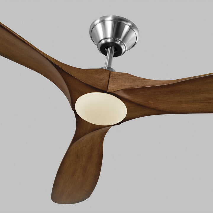Visual Comfort Fan Canada - 3MAVR70BSKOAD - 70"Ceiling Fan - Maverick - Brushed Steel