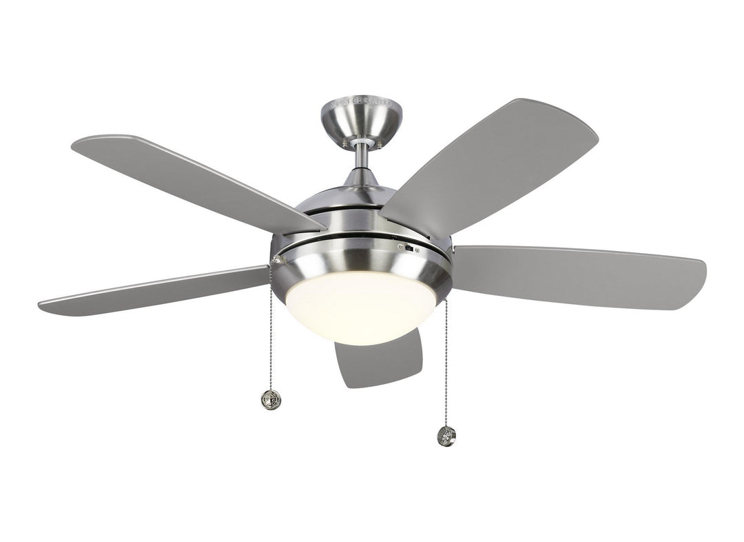 Generation Lighting Canada - 5DIC44BSD-V1 - 44" Ceiling Fan - Discus - Brushed Steel