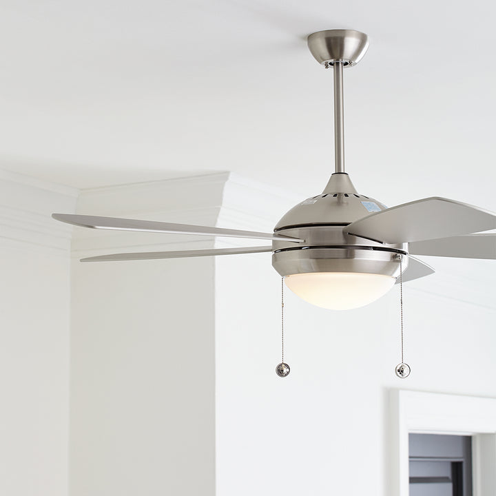 Generation Lighting Canada - 5DIC52BSD-V1 - 52" Ceiling Fan - Discus - Brushed Steel