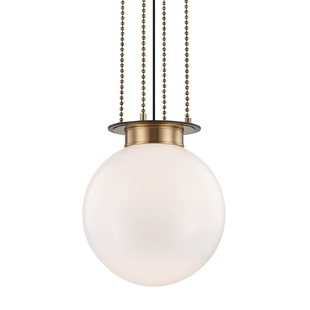 Hudson Valley Canada - 2017-AOB - One Light Pendant - Gunther - Aged Brass/Old Bronze