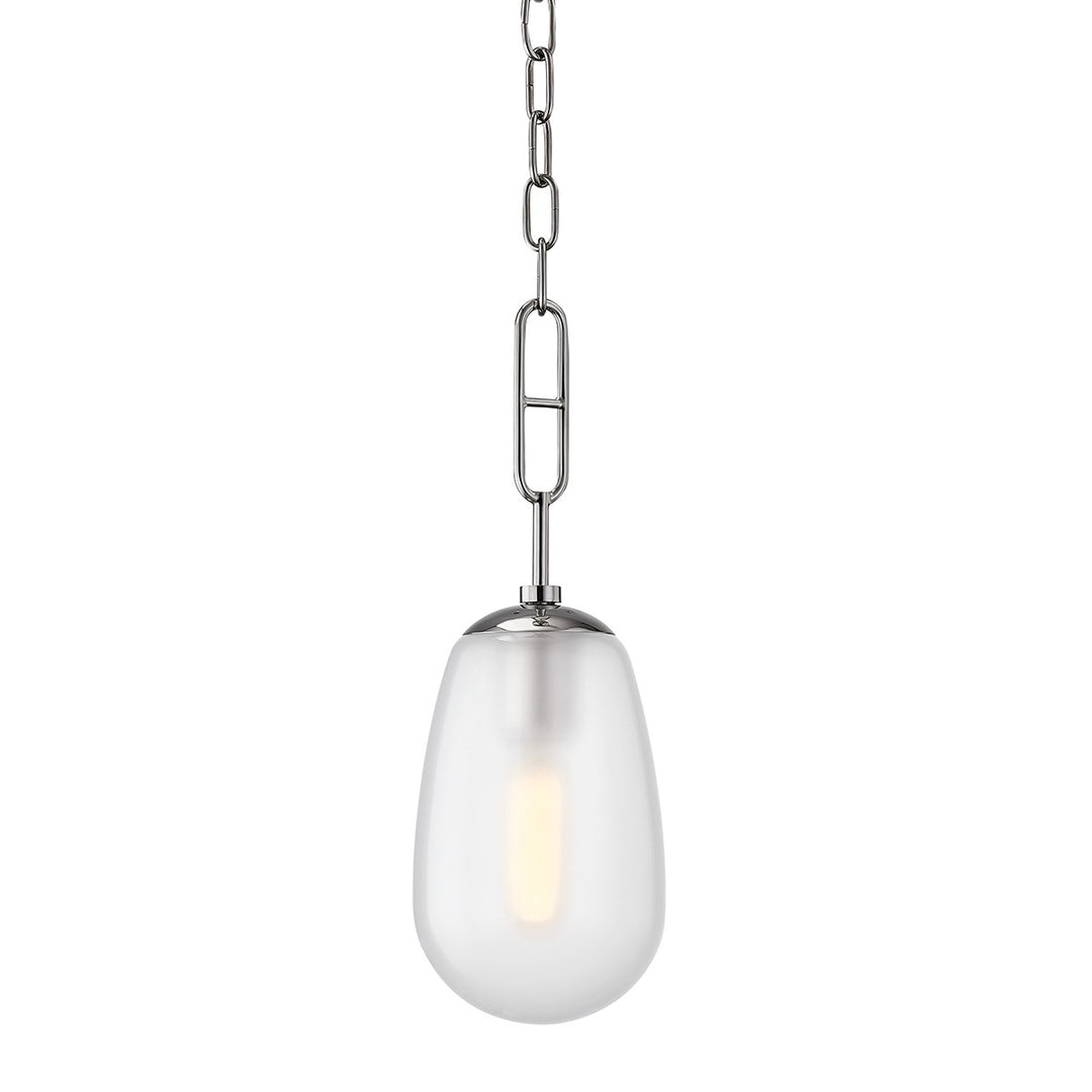 Bruckner One Light Pendant in Polished Nickel - available from The Lighting Shoppe, trusted by Canadian homeowners