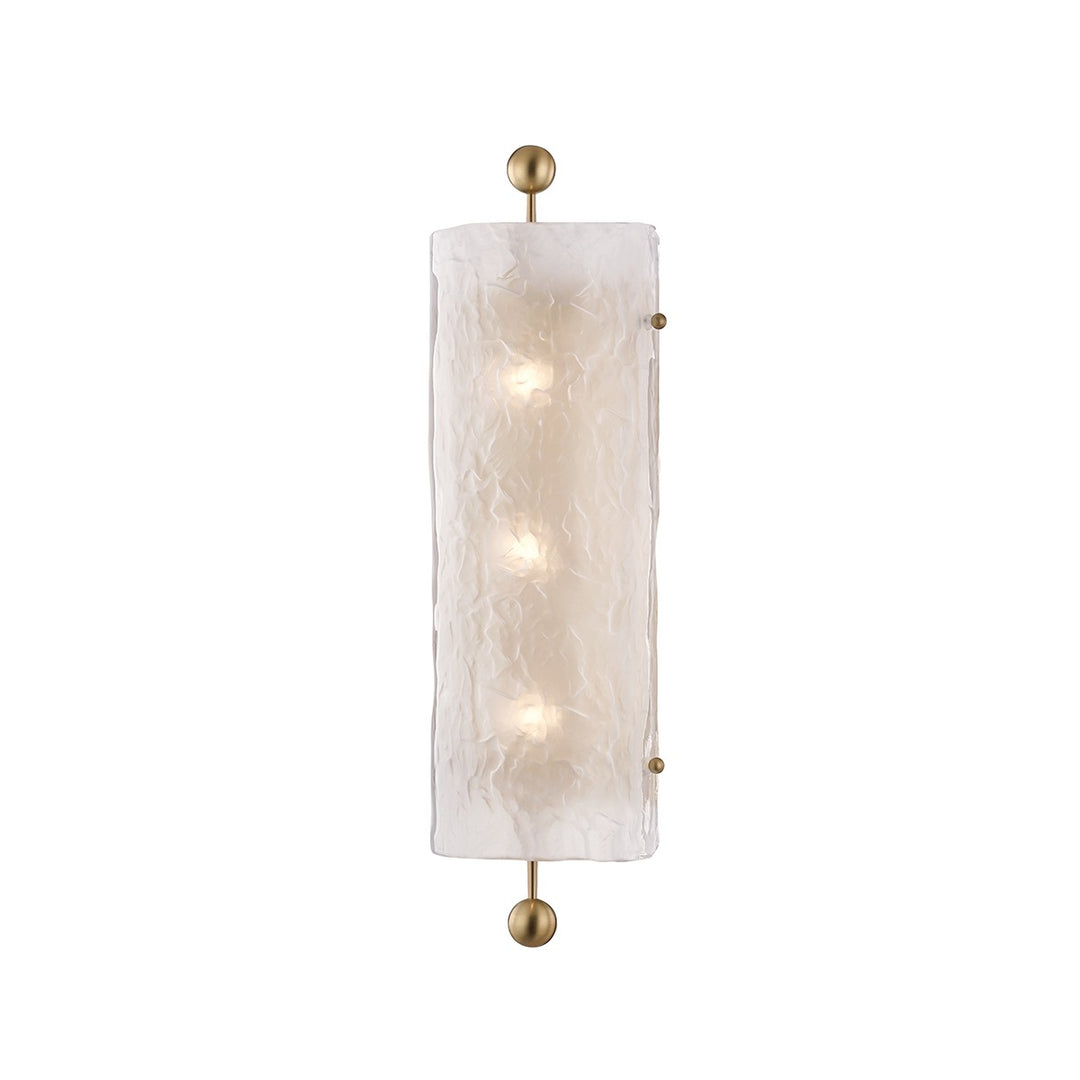 Hudson Valley Canada - 2422-AGB - Three Light Wall Sconce - Broome - Aged Brass