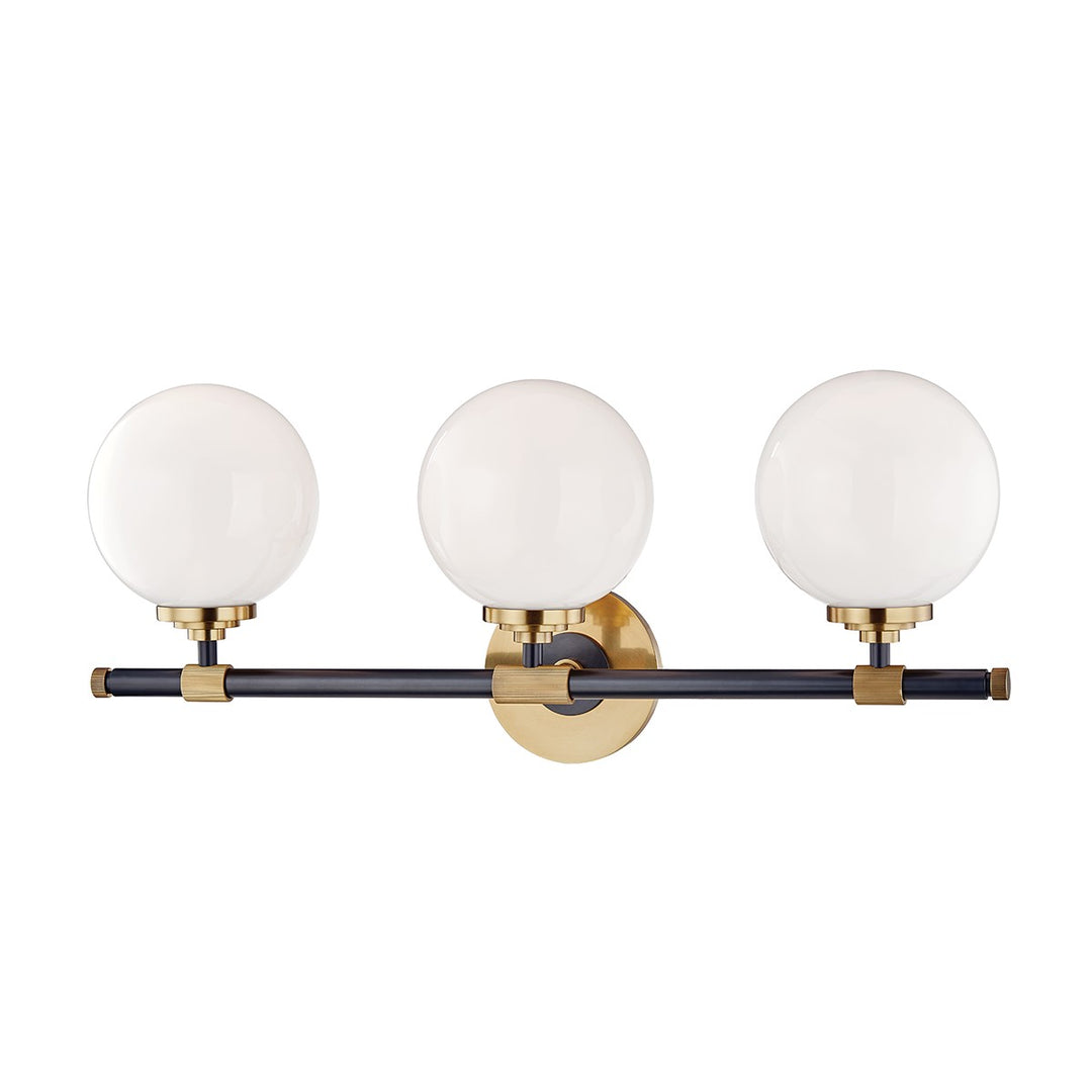 Hudson Valley Canada - 3703-AOB - Three Light Bath Bracket - Bowery - Aged Brass/Old Bronze