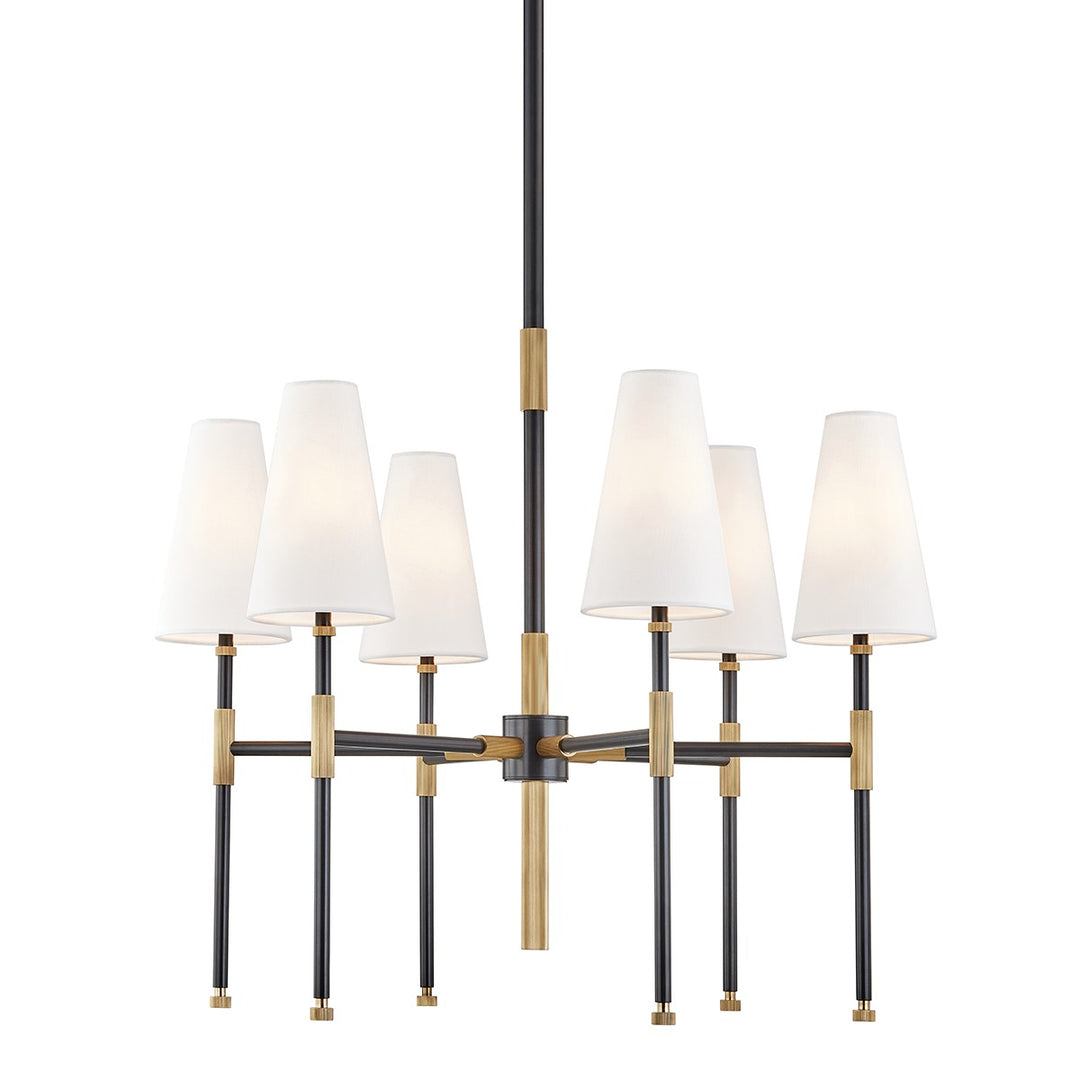 Bowery Six Light Chandelier in Aged Old Bronze - available from The Lighting Shoppe, trusted by Canadian homeowners