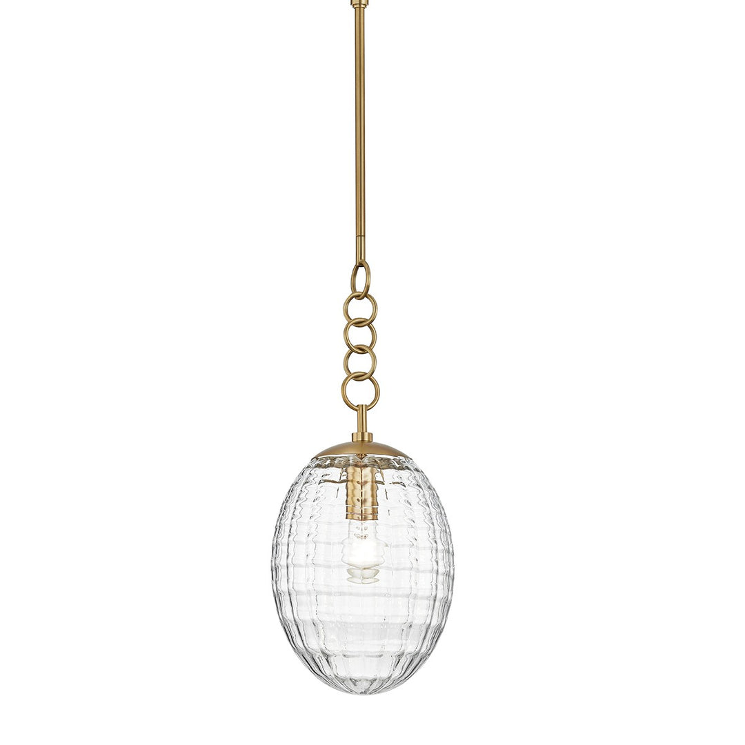 Venice One Light Pendant in Aged Brass - available from The Lighting Shoppe, trusted by Canadian homeowners