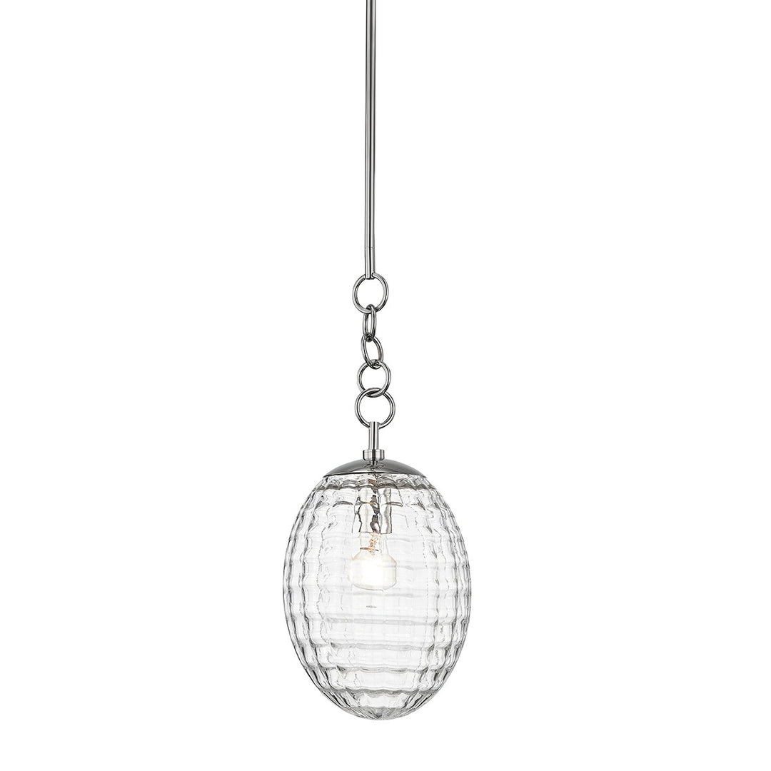 Venice One Light Pendant in Polished Nickel - available from The Lighting Shoppe, trusted by Canadian homeowners