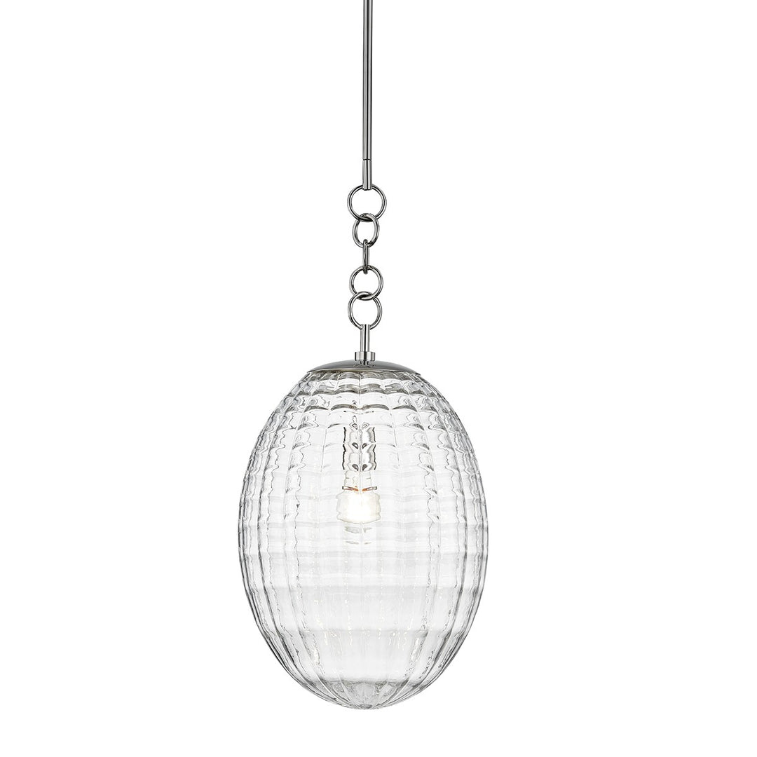 Venice One Light Pendant in Polished Nickel - available from The Lighting Shoppe, trusted by Canadian homeowners