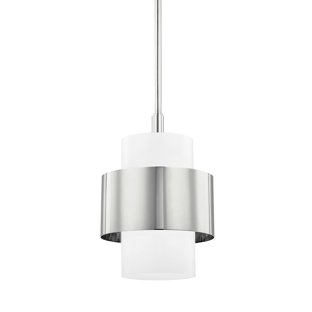 Corinth One Light Pendant in Polished Nickel - available from The Lighting Shoppe, trusted by Canadian homeowners