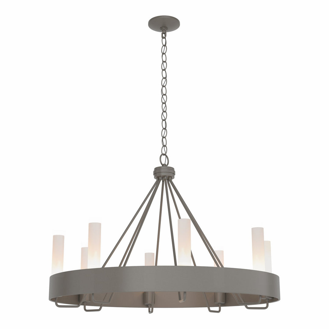 Hubbardton Forge Canada - 105040-SKT-07-FD0611 - Eight Light Chandelier - Banded - Dark Smoke