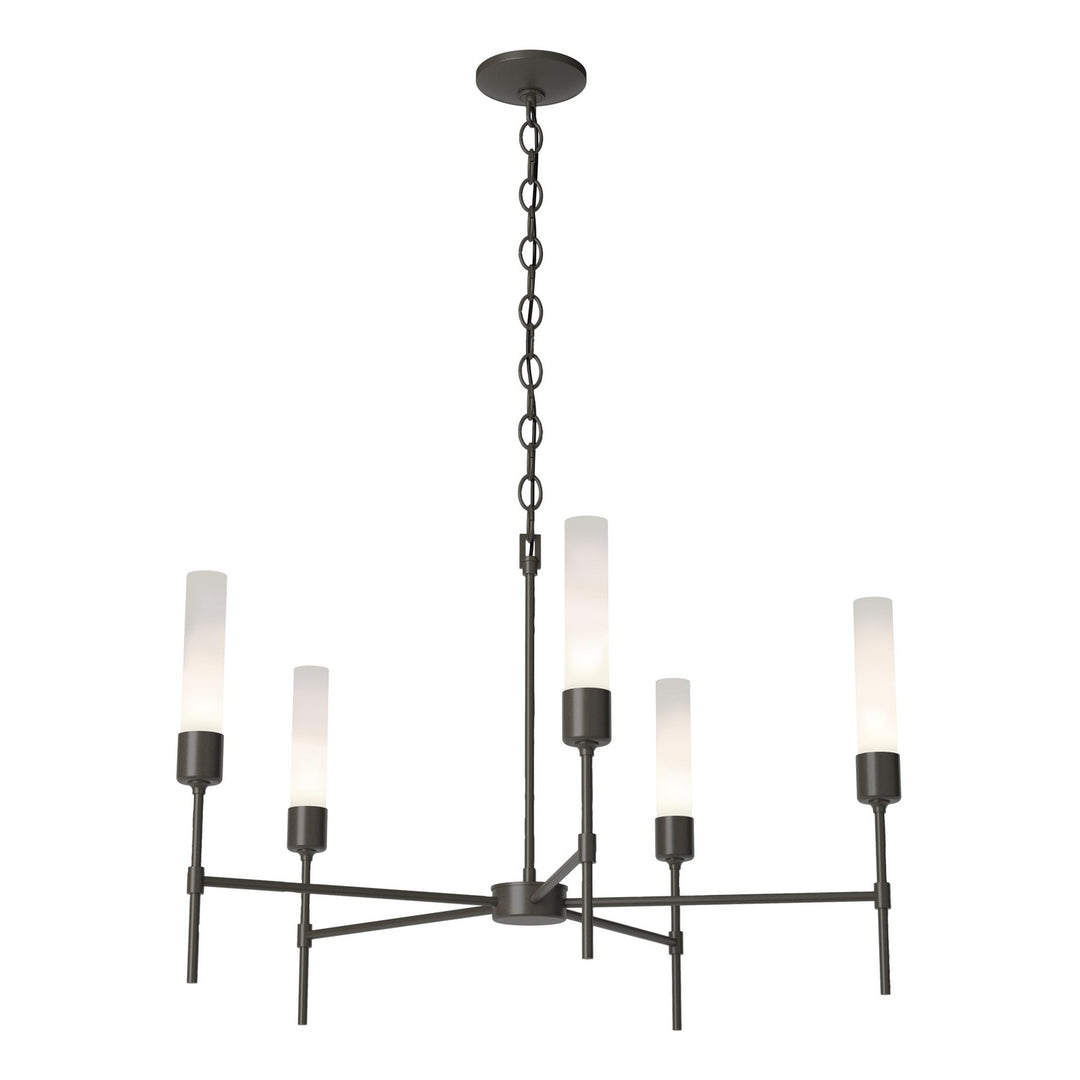 Hubbardton Forge Canada - 105045-SKT-07-FD0611 - Five Light Chandelier - Vela - Dark Smoke