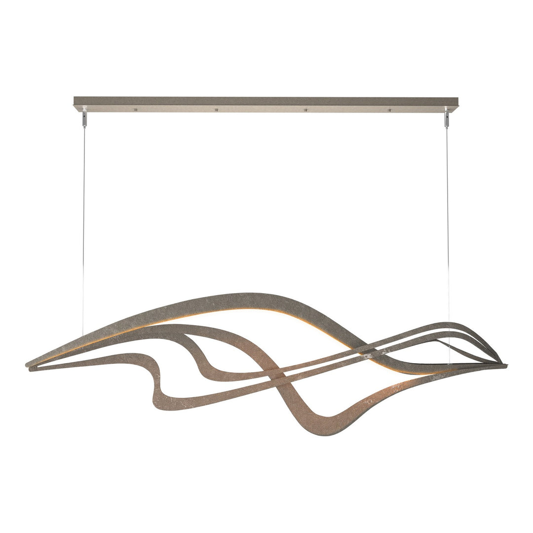 Hubbardton Forge Canada - 139905-LED-STND-07 - LED Pendant - Crossing Waves - Dark Smoke