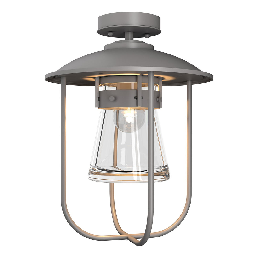Hubbardton Forge Canada - 356015-SKT-78-ZM0467 - One Light Outdoor Semi-Flush Mount - Erlenmeyer - Coastal Burnished Steel