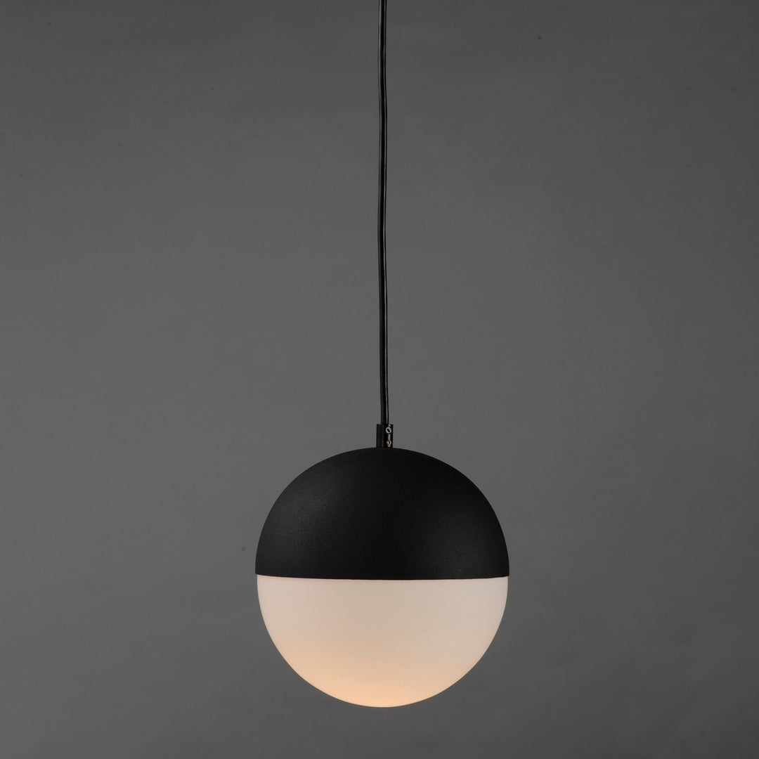 ET2 - E20361-92BK - LED Mini Pendant - Half Moon - Black