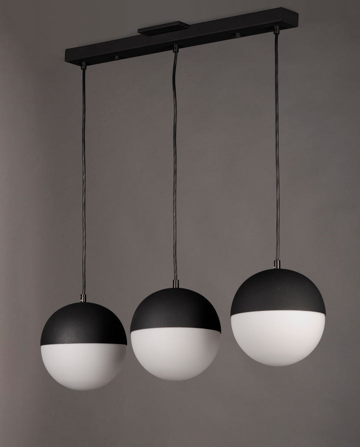 ET2 - E20363-92BK - LED Pendant - Half Moon - Black
