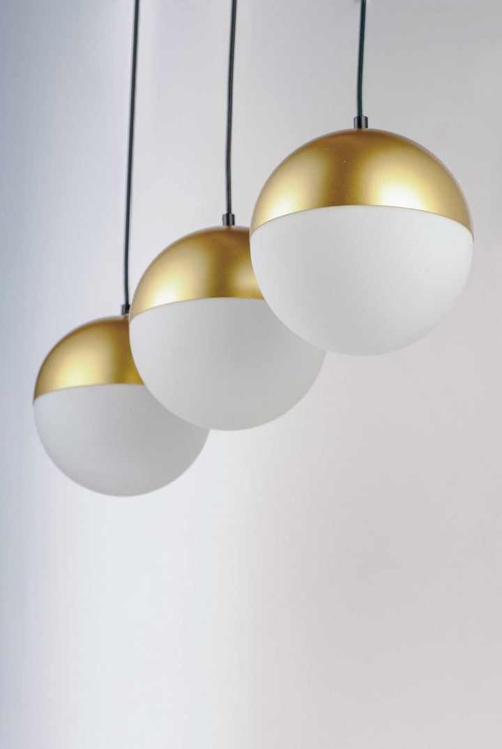 ET2 - E20363-92MG - LED Pendant - Half Moon - Metallic Gold