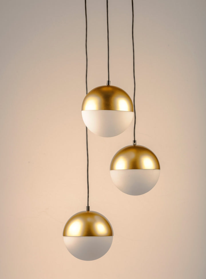 ET2 - E20364-92MG - LED Pendant - Half Moon - Metallic Gold