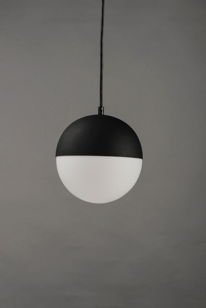 ET2 - E20366-92BK - LED Pendant - Half Moon - Black