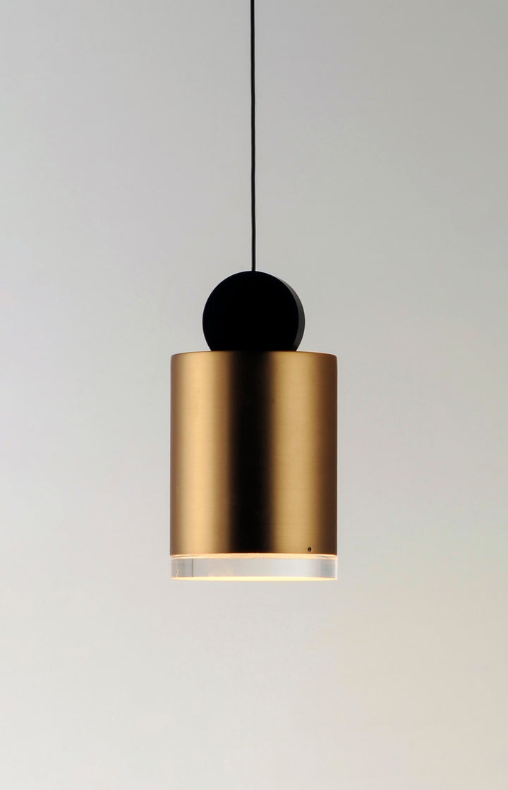ET2 - E20862-75BKGLD - LED Pendant - Nob - Black / Gold