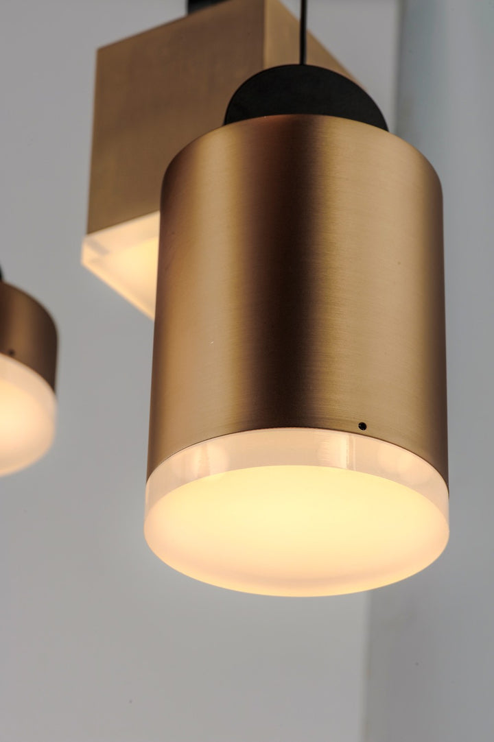 ET2 - E20863-75BKGLD - LED Pendant - Nob - Black / Gold