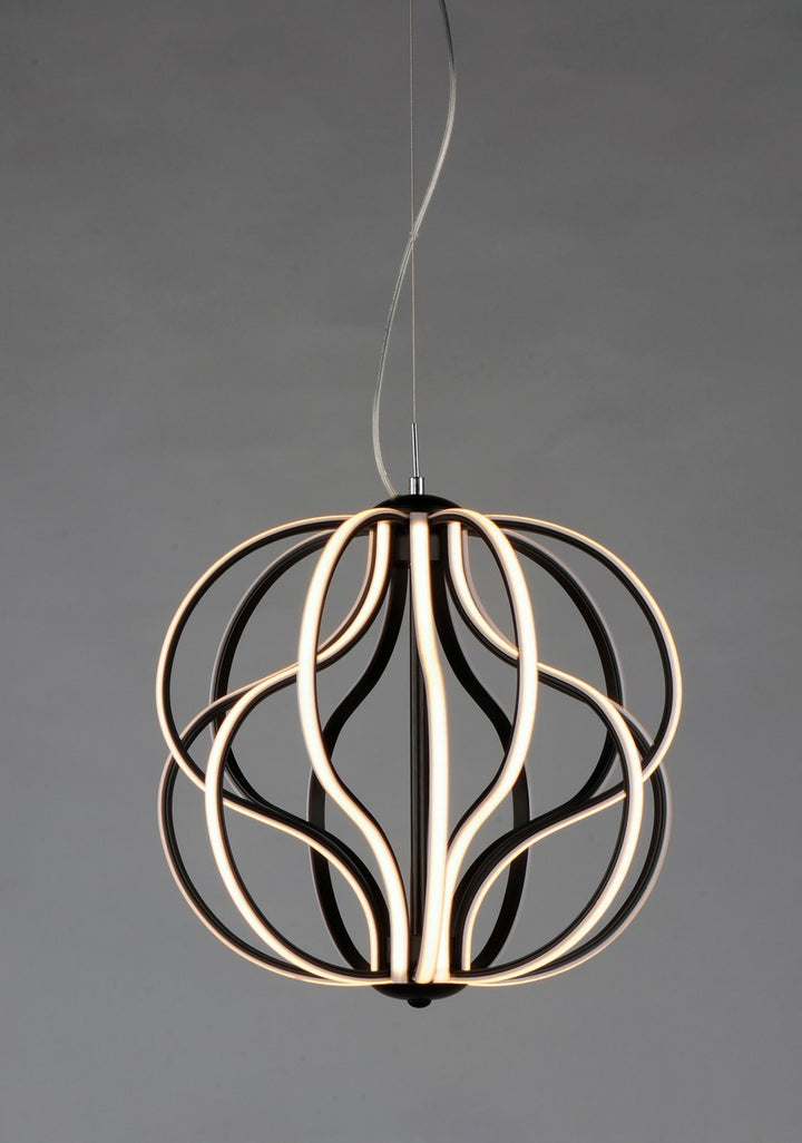 ET2 - E21174-BK - LED Pendant - Aura - Black