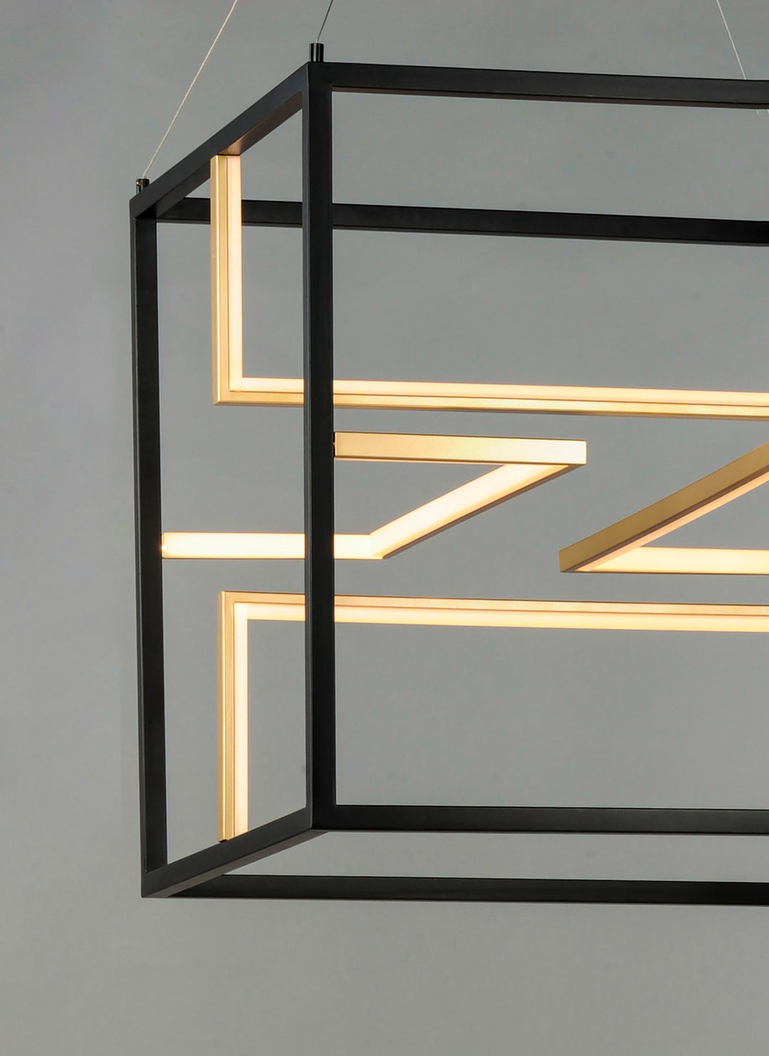 ET2 - E21226-BKGLD - LED Pendant - Chamber - Black / Gold