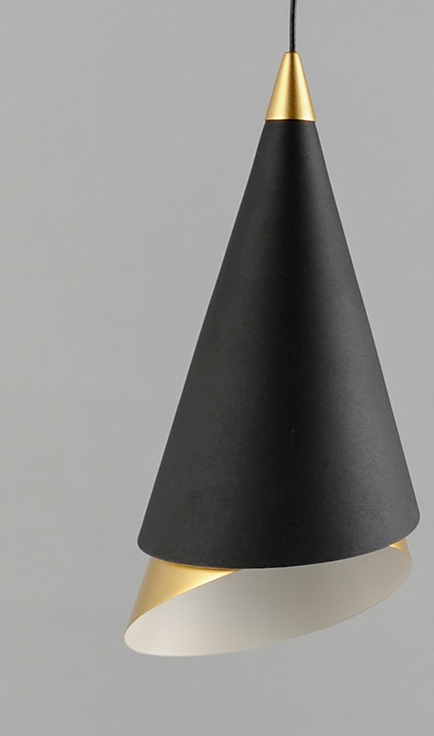 ET2 - E21441-BKMG - LED Mini Pendant - Mermaid - Black / Metallic Gold
