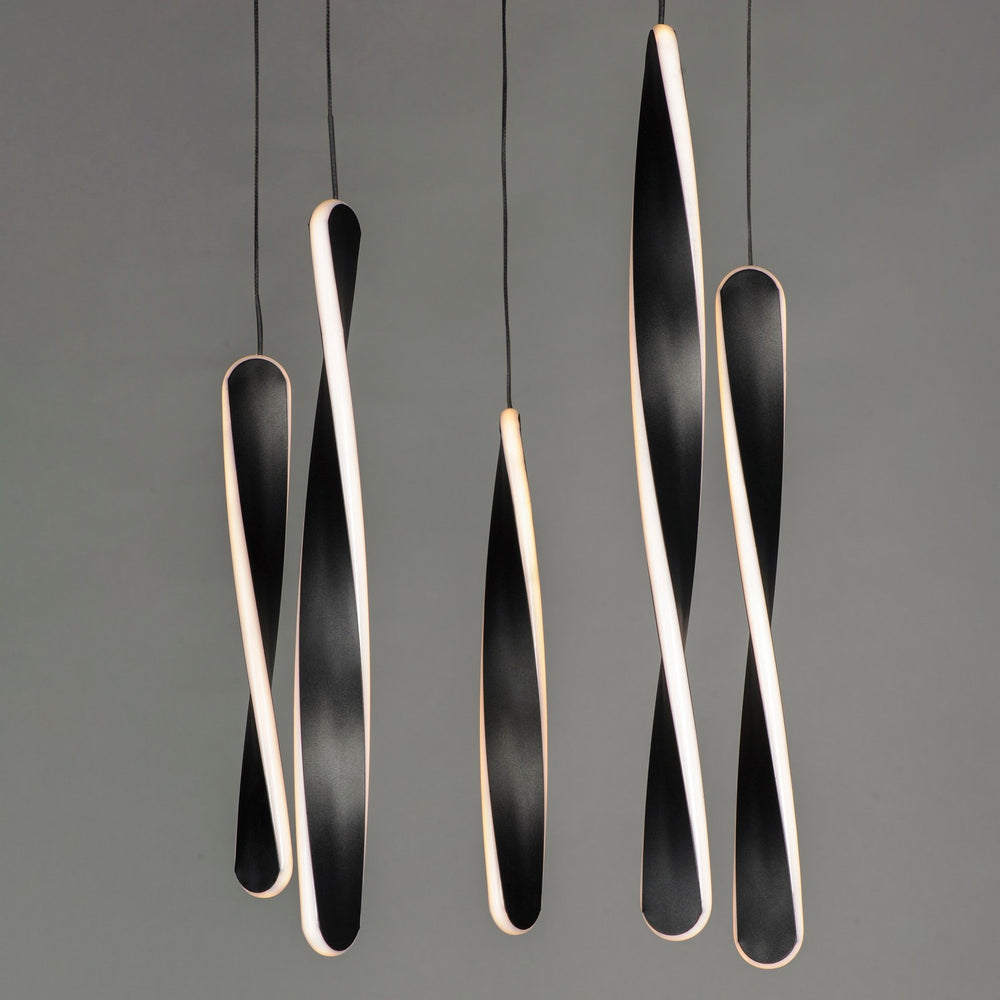 ET2 - E24154-BK - LED Pendant - Pirouette - Black