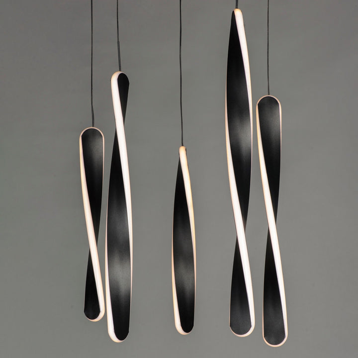 ET2 - E24154-BK - LED Pendant - Pirouette - Black
