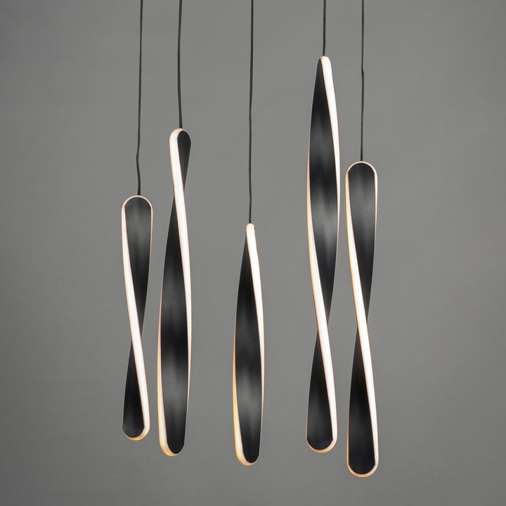 ET2 - E24154-BK - LED Pendant - Pirouette - Black