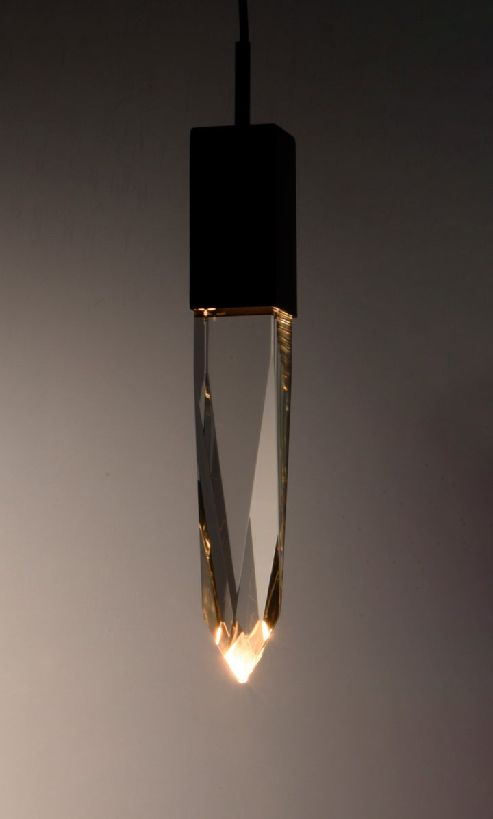 ET2 - E31242-20BK - LED Mini Pendant - Quartz - Black