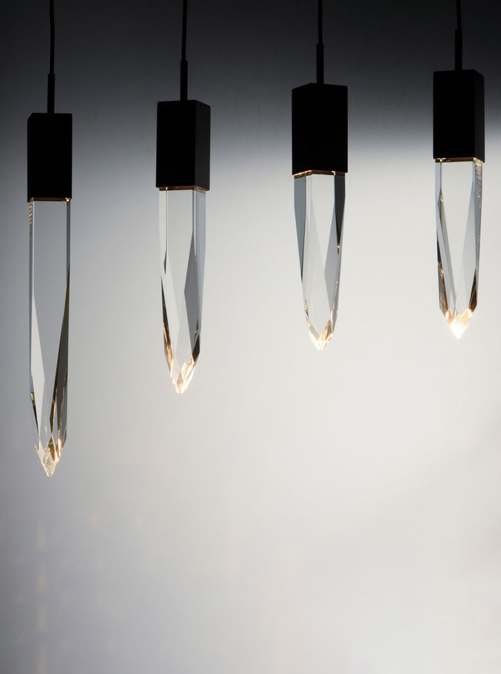 ET2 - E31245-20BK - LED Pendant - Quartz - Black