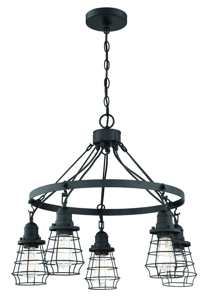 Craftmade Canada - 50625-FB - Five Light Chandelier - Thatcher - Flat Black
