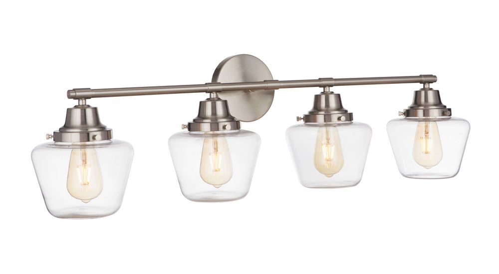 Craftmade Canada - 19538BNK4 - Four Light Vanity - Essex - Brushed Polished Nickel